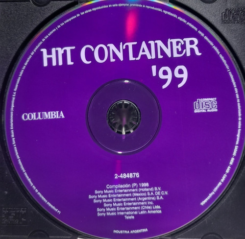 Cd Chayanne -arjona Y Otros (hit Container 99)