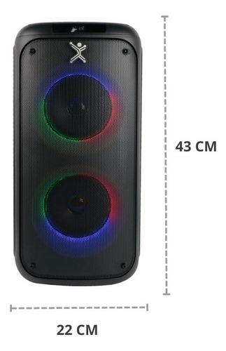 Mini Bafle Dual 5" Función TWS Luz RGB y Micrófono Miniglow Perfect Choice