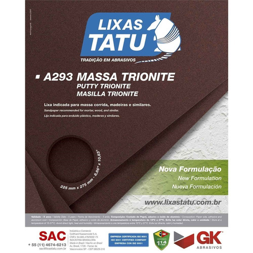50 Lixa Massa Tatu 80 Trionite C43362