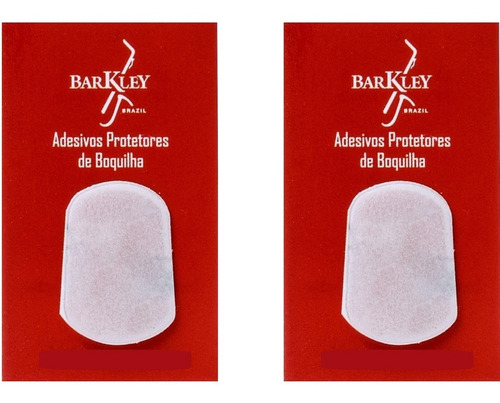 Kit 2 Adesivos Barkley Protetor De Boquilha Massa Clarinete