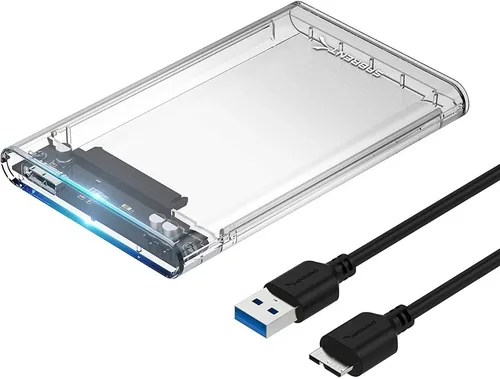 comprar Caja Externa Case Disco Duro Sata 2.5 Usb 3.0 Transparente