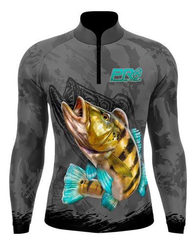 Camisa Camiseta Pesca Pescaria Proteção Uv50+ Tucunare 02