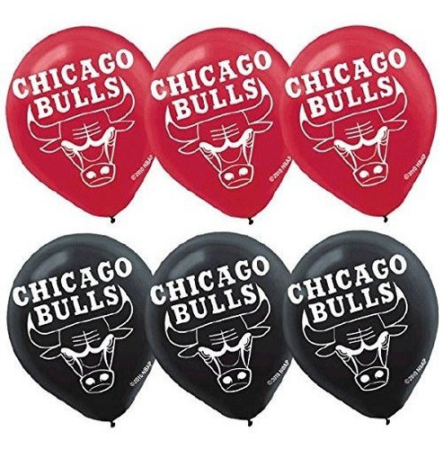 Amscan Chicago Bulls Imprimio Globos De La Fiesta Del Equipo