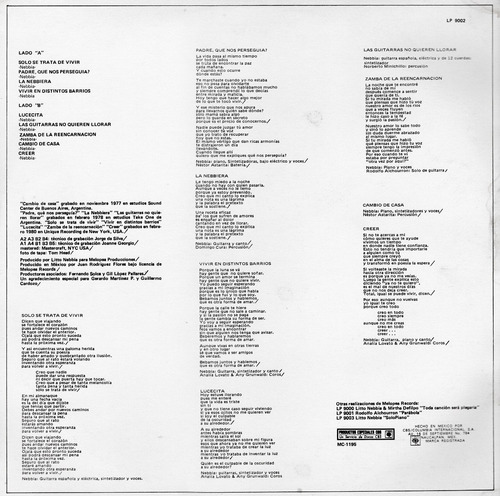 Imagen 2 de 2 de Litto Nebbia - Creer - Lp Vinilo