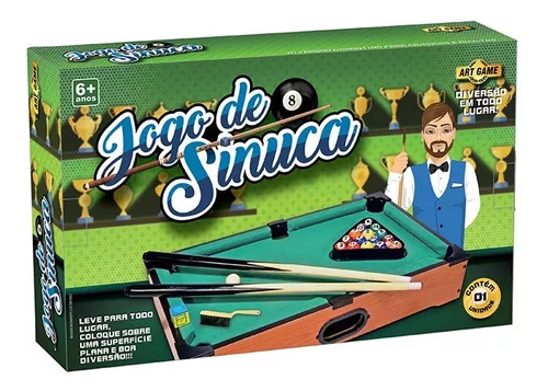 Jogo Mini Mesa Sinuca Bilhar Snooker Infantil Art Game