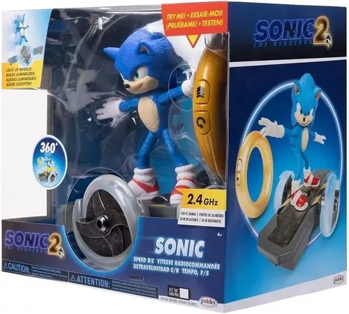 Boneco Sonic 2 Sonic R/c Wheels Sonic Supersonico Candide