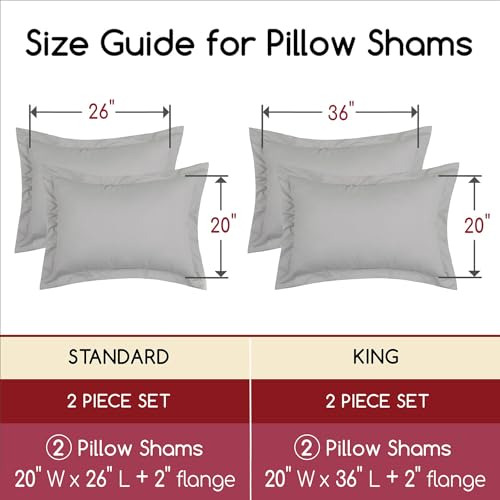 Mellanni Pillow Shams Juego De 2 Tamaño Estándar - Iconic Co