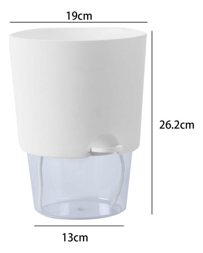Maceta De Autorriego, Maceta Para , Resistente, Blanco