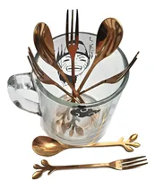 Comprar Set X12 Tenedor Copetin Cuchara Postre Acero Inoxidable  