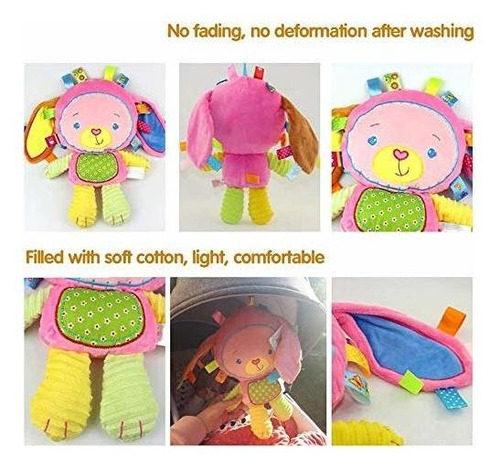 Sonajero Upalupa Plush Bunny Peluche Animal Lovey Infant Pac