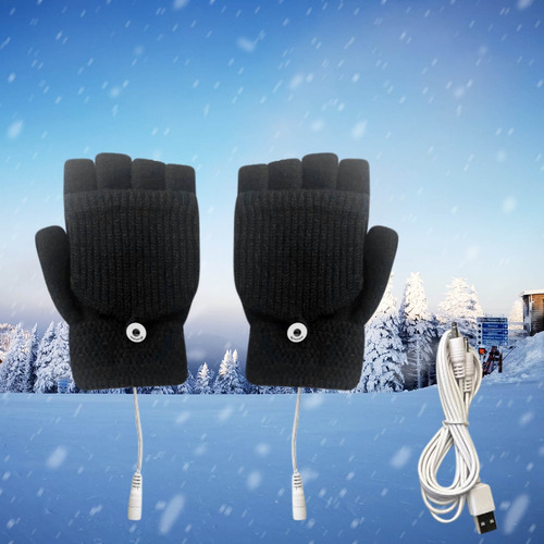 Luvas De Aquecimento Usb Creative Usb Heating Half Hands Par