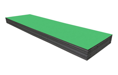 Lamina De Aluminio Compuesto 1.22m X 2.44m 3mm Color Verde Color Verde Pemex