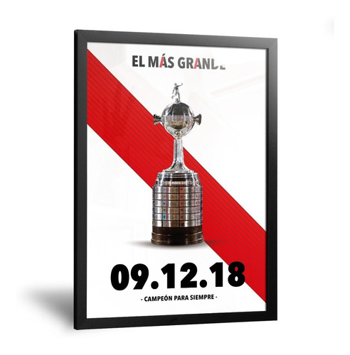 Cuadros River Plate Copa Libertadores Contra Boca 35x50cm