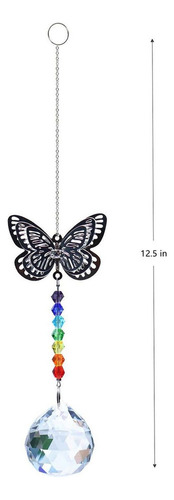 Colgante De Bola De Cristal Del Colector Del Sol Mariposa 1