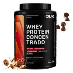 Dux Human Health Whey Protein Concentrado 900g Sabor Cookies - R$ 220,79