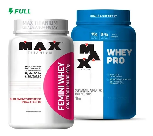 Whey protein best sale feminino max titanium
