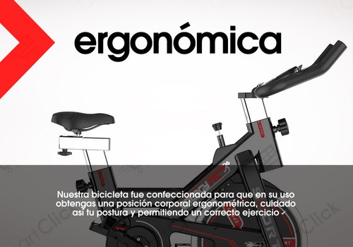 Imagen 8 de 10 de Bicicleta Fija Spinning Profesional Gym 8 Niveles 28 Kgs