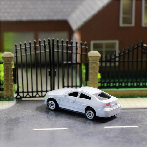 S 40 Pcs Ho Carro Modelo De Escala 1:87 Cenário De Trem De