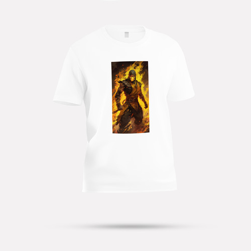 Polera De Imagen Scorpion Mortal Kombat