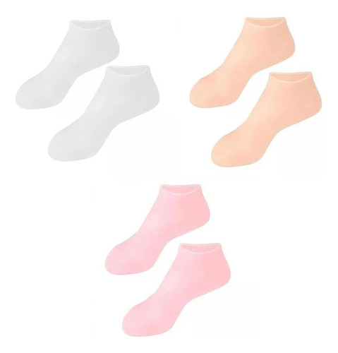 3 Calcetines De Silicona Suave Para Pies, Protección
