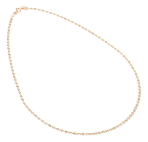 Cadena Valentina Estrella Tritono 2.5mm Oro Solido 10k 40cm Color Dorado