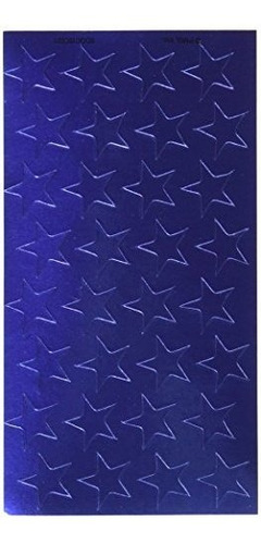 Eureka Presto-stick (r) Foil Estrellas, 1/2,  Azul, 250 unid