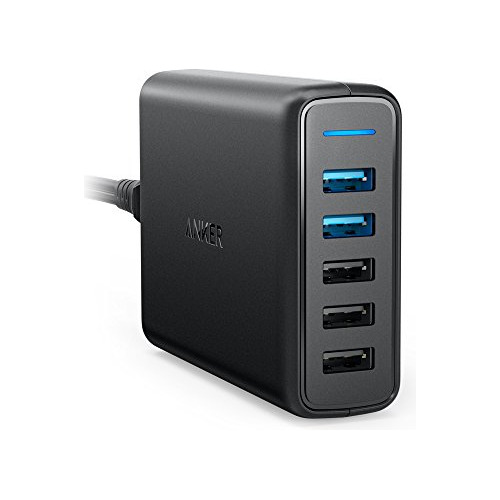 Cargador De Pared Usb Anker Quick Charge 3.0 63w De 5 Puerto