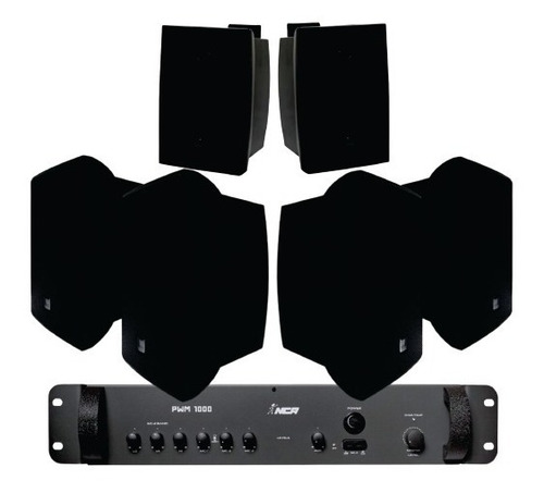 Kit Som 6 Jbl C521p + Pwm1000 250wrms Rest,loja,academia