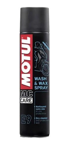 Lavado En Seco Para Motos E9  Motul Wash & Wax Spray Limpia