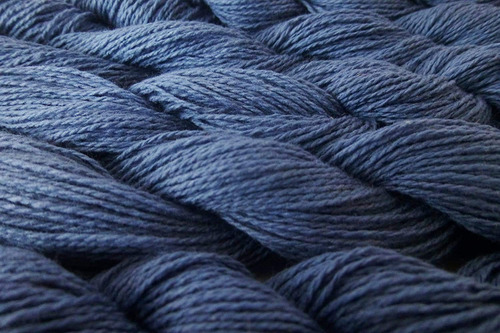 Four Skeins Denim Azul Heirloom Algodon Crochet Tejido 6