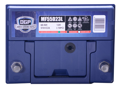 Batería De Auto Dgp Mf55d23l 60ah 510cca