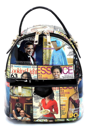 Portada De La Revista Michelle Obama, Mochila Convertible Co