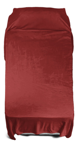 Frazada Flannel 1 Plaza Y Media Extra Suave Importada Rojo Liso