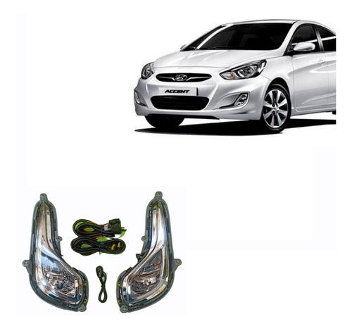 Neblinero Hyundai Accent Rb Kit 2012-2019