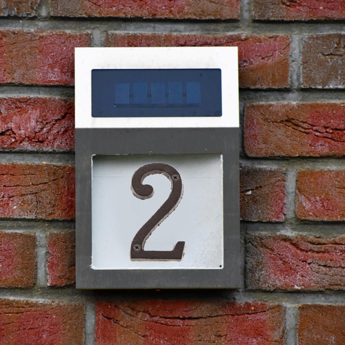 Número De Puerta De Casa De Hierro Forjado 3pcs Número De