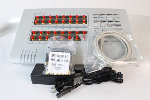 Chipeira Voip Gsm Gateway 32 Canais Chips Hybertone Goip-32