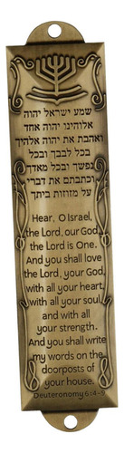3 Placa De Bendición Para Puerta, Decoración Religiosa Oro