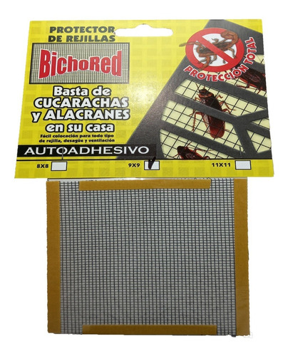 Protector De Rejillas Cucarachas Autoadhesivo Bichored 8x8cm