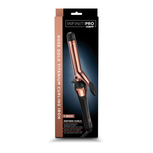 Imagen 3 de 3 de Tenaza Rizadora De 1 Con Titanio Rose Gold Cd250tes