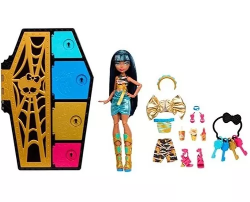 Boneca Mattel Monster High Skulltimates Secrets Frankie Stein - Azul