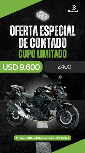 Kawasaki Z400 2025 Única Oferta Contado Insuperable Consulta