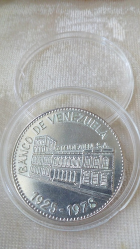 Escasa Moneda_medalla Aniversario Banco De Venezuela