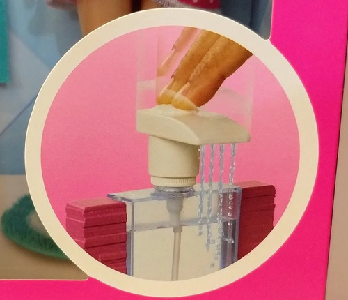 Muñeca Barbie Set De Baño Regadera Con Ducha Y Accesorios