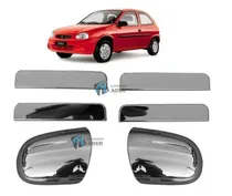 Comprar Kit Apliques Cromados Manijas + Espejo Corsa Classic 4 Ptas.