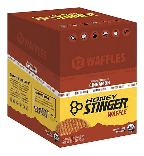 Honey Stinger Waffle Energy Organic C/12 Pzas 28.5gr Sfn