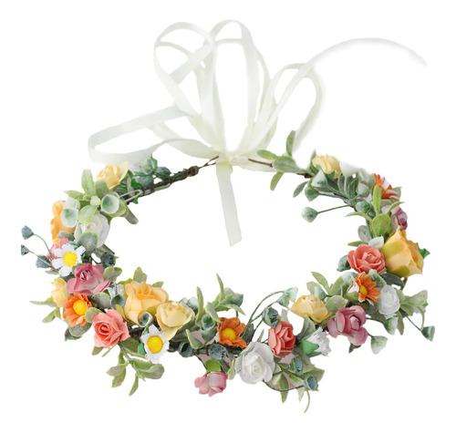 Trepveter - Diadema Floral Con Corona De Rosas Y Flores, Dis