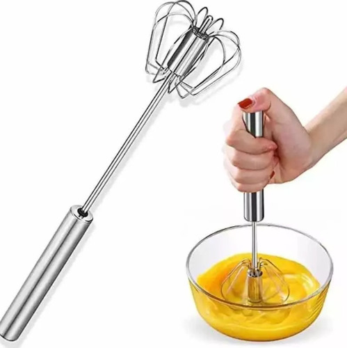 Batidor De Huevos Manual Acero Inoxidable Cocina Agitador