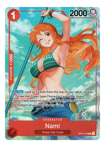 Nami (parallel) - One Piece Card Game Tcg