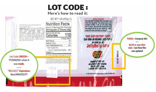 Jelly Belly Cotton Candy Jelly Beans - Bolsa Resellable De 1
