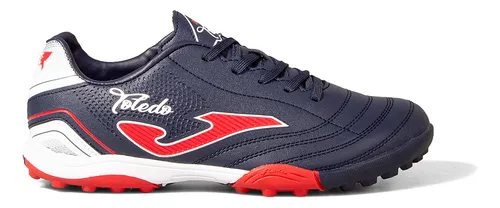 comprar Botines Pista Joma Toledo Turf Jr V4 Azul Marino Rojo Niño